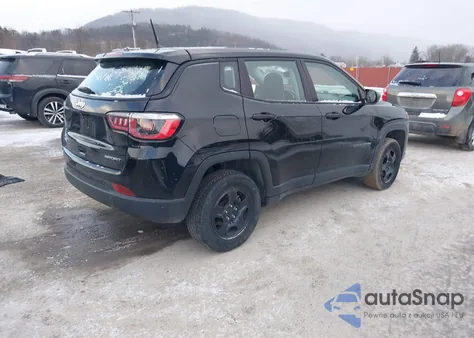 2018 Jeep Compass Sport 4X4 z USA, uszkodzony, nr VIN 3C4NJDAB1JT126737